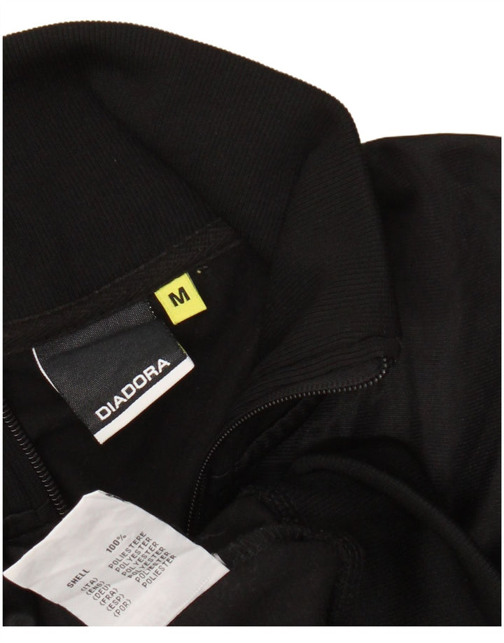 DIADORA Ženska gornja jakna trenirke UK 14 Srednji crni poliester
