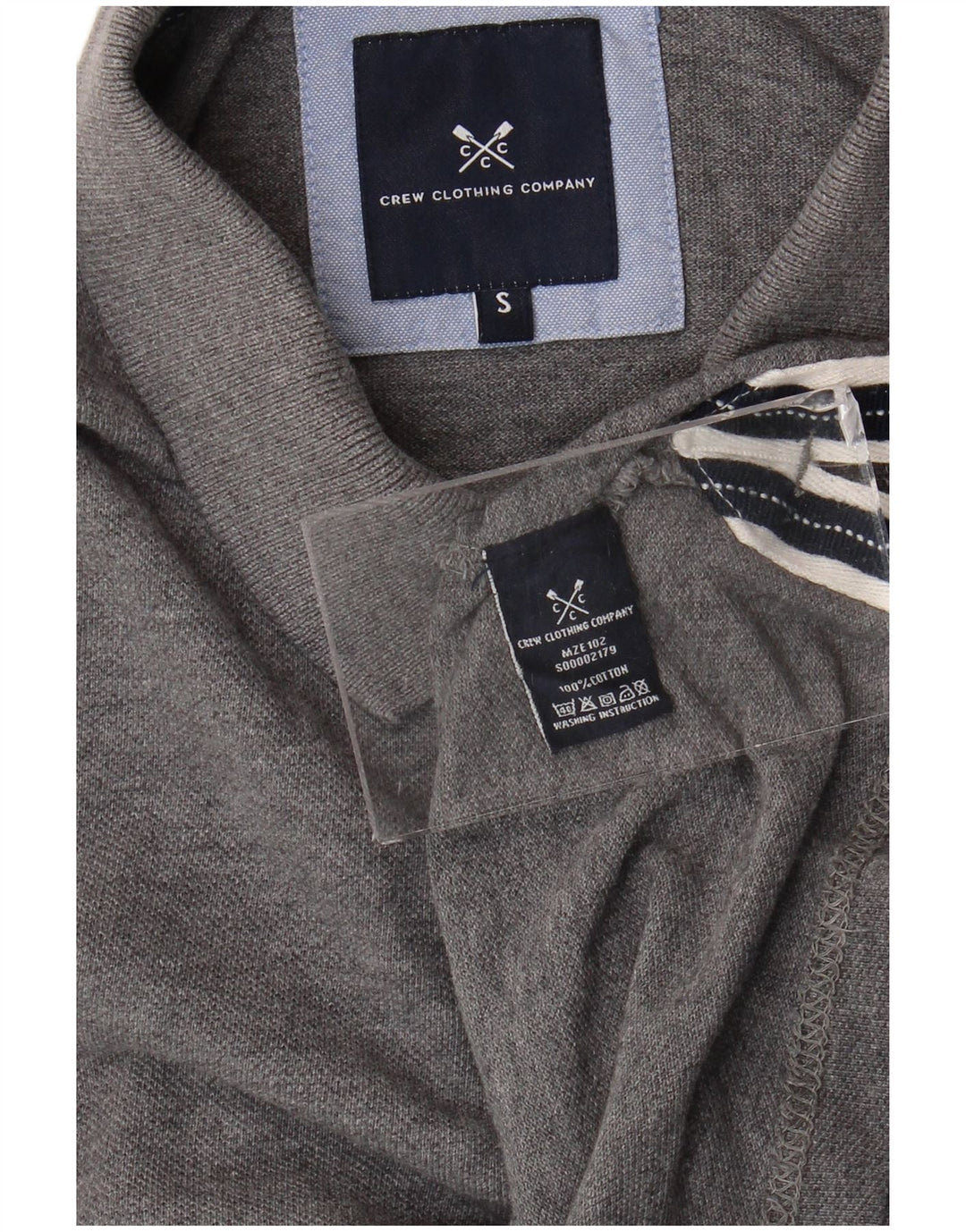 Crew Clothing Muška polo majica Mala siva pamučna
