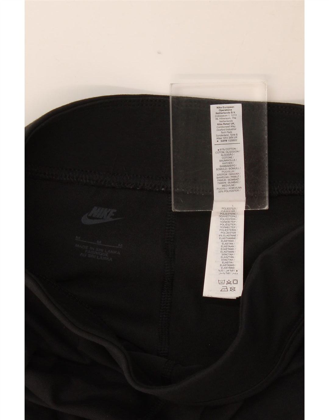 Nike ženske grafičke tajice UK 12 Srednje crni pamuk