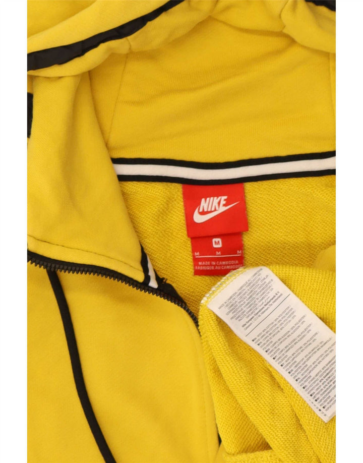 Nike muški pulover s kapuljačom na patentni zatvarač srednje žuti pamuk