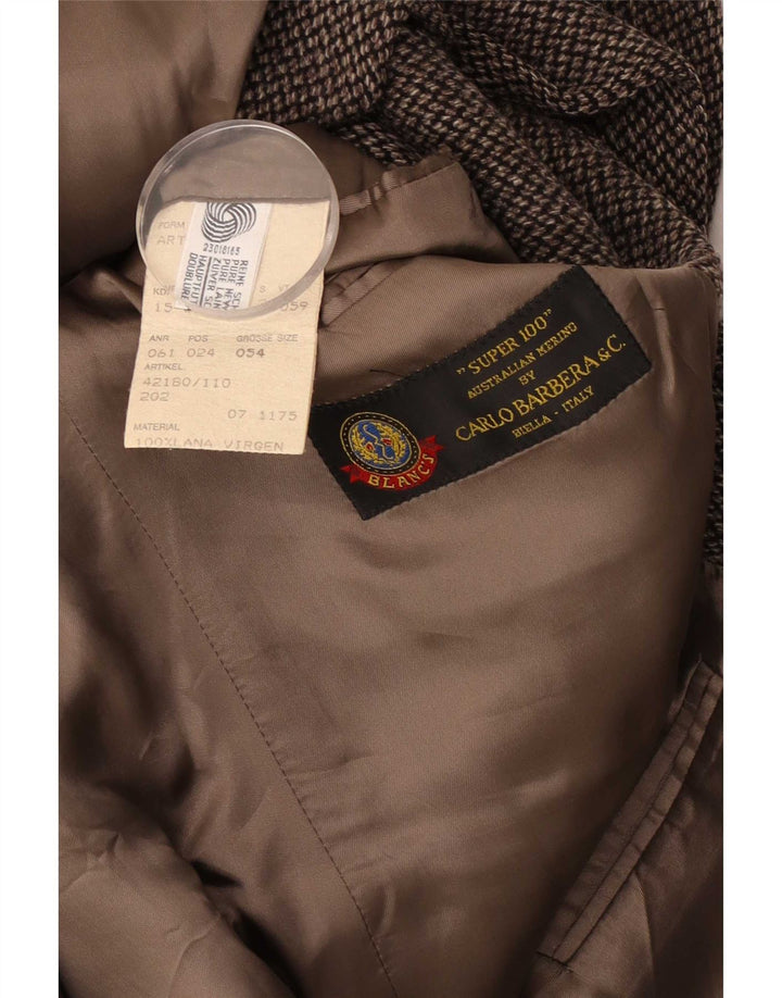 Carlo Barbera muška jakna sa 3 gumba IT 54 2XL smeđa houndstooth