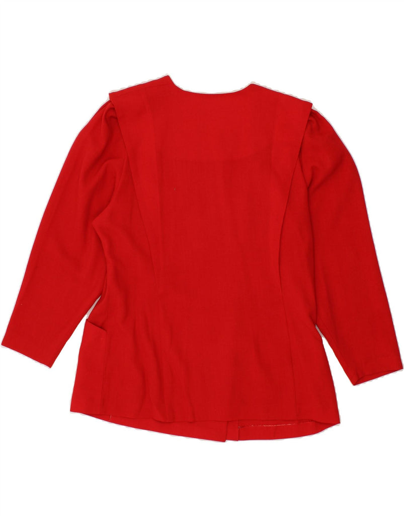 JOHN BENTLEY Womens Double Breasted Blazer Jacket UK 16 Large Red Wool Vintage John Bentley and Second-Hand John Bentley from Messina Hembry 