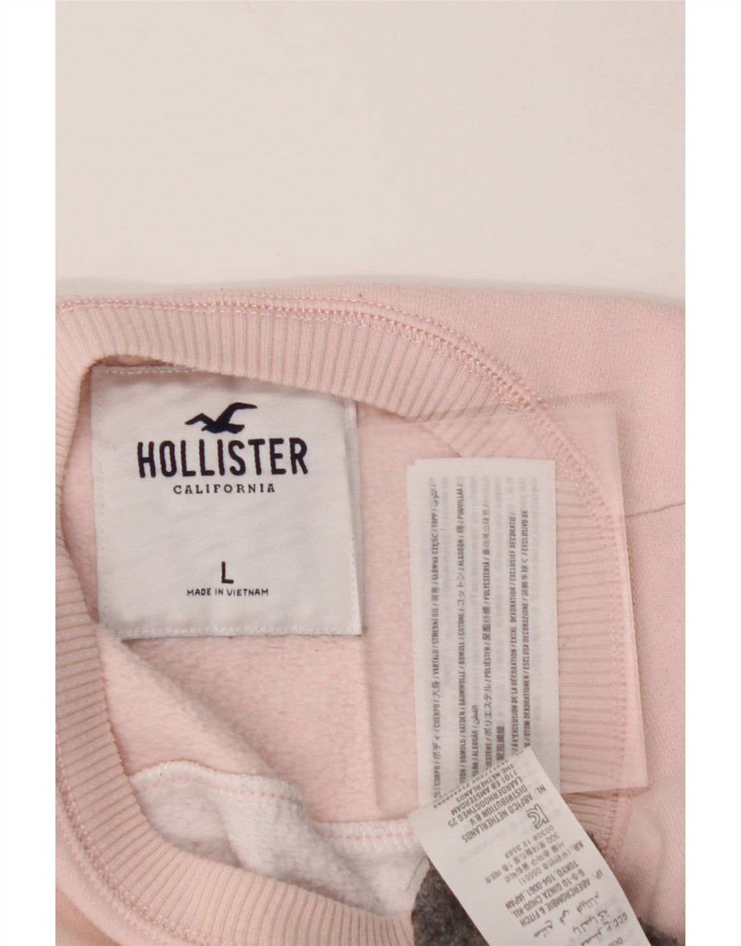 HOLLISTER Ženski džemper s grafičkim motivima UK 16 Large Gray Colourblock