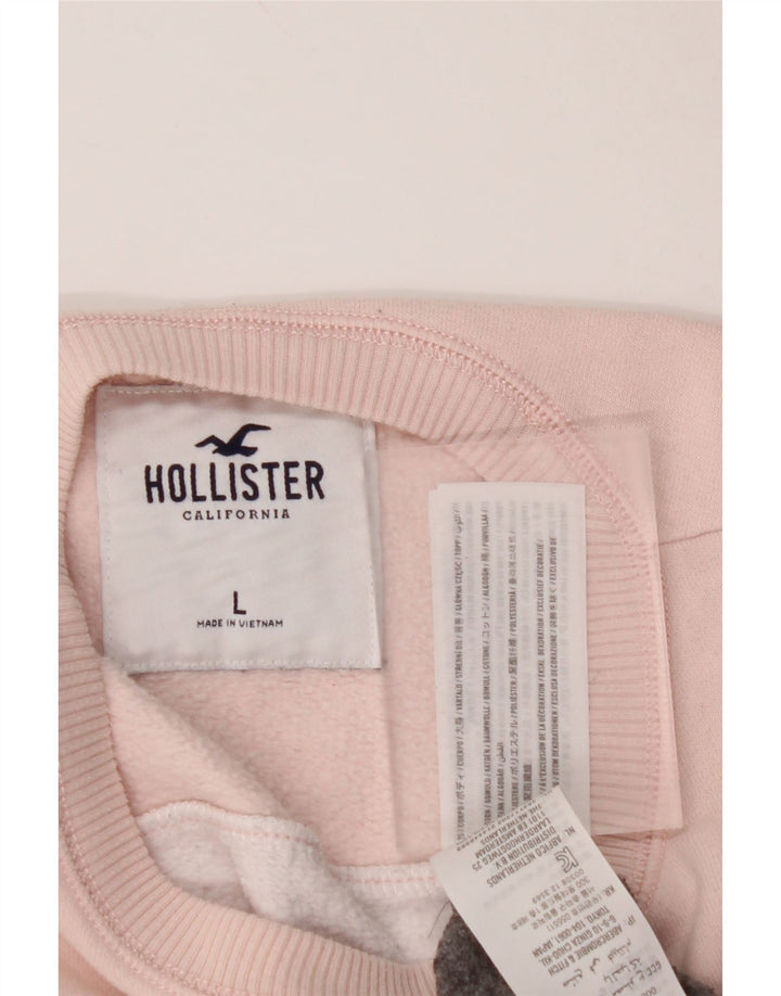HOLLISTER Ženski džemper s grafičkim motivima UK 16 Large Gray Colourblock