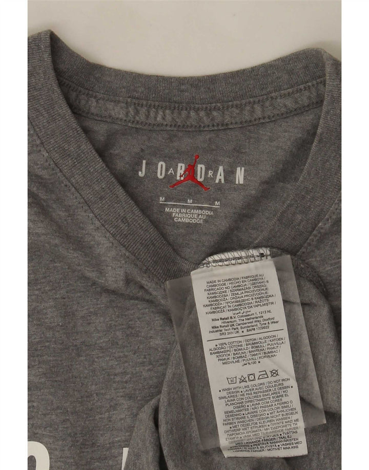 Jordan muška majica kratkih rukava s grafičkim motivima, srednje sivi flekasti pamuk