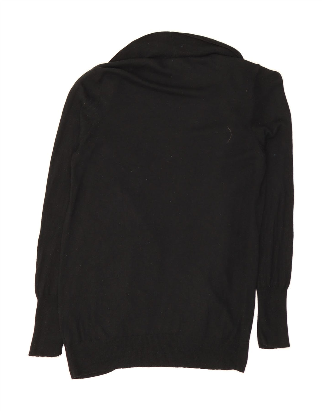 MOSSIMO Womens Open Cardigan Sweater UK 14 Large Black Nylon Vintage Mossimo and Second-Hand Mossimo from Messina Hembry 