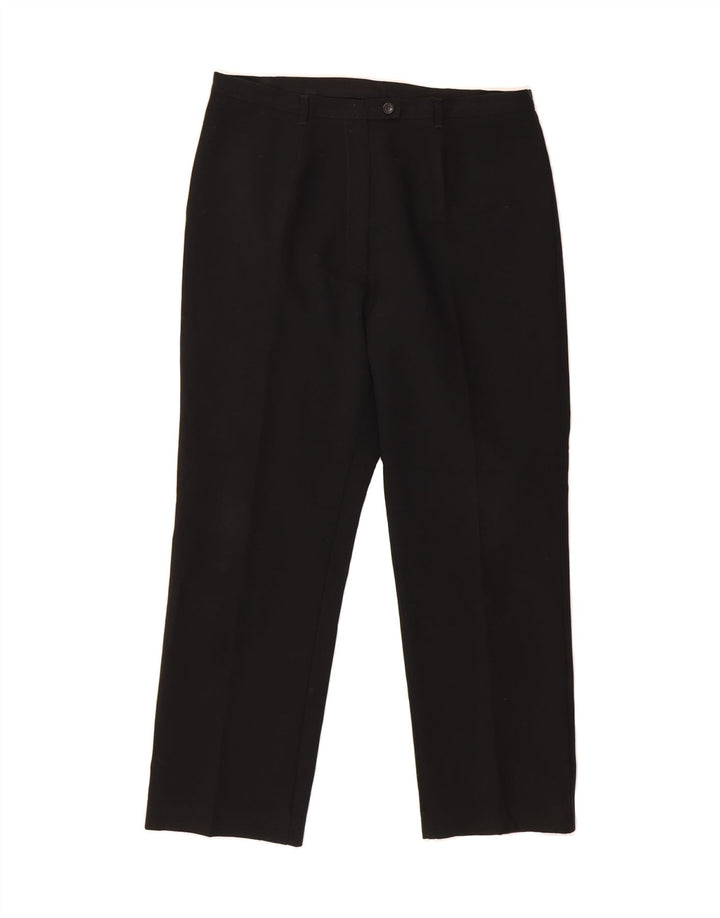 BENETTON Womens Straight Suit Trousers W32 L26 Black Vintage Benetton and Second-Hand Benetton from Messina Hembry 