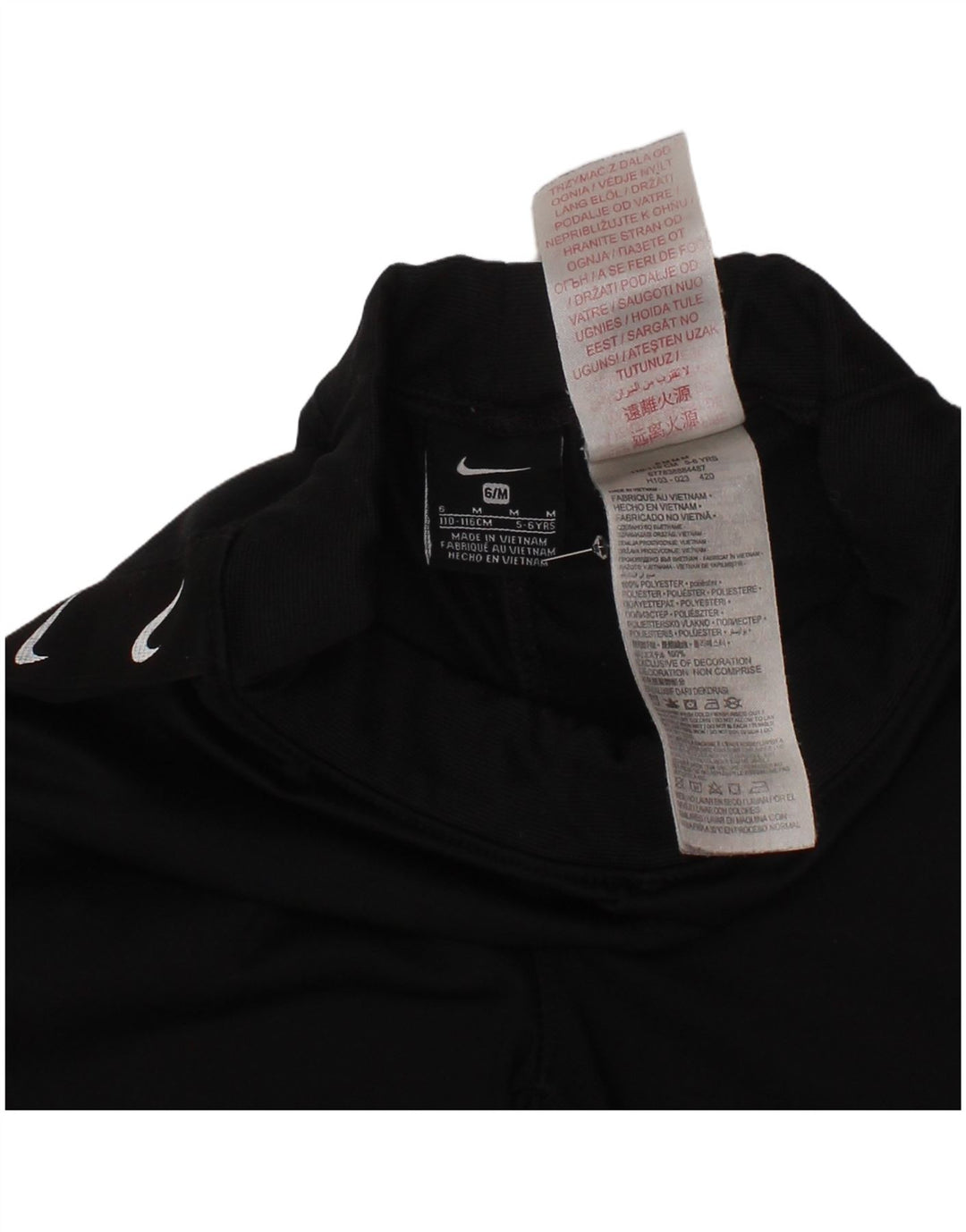 NIKE Boys Graphic Trenirka Hlače Joggers 5-6 Years Medium Black