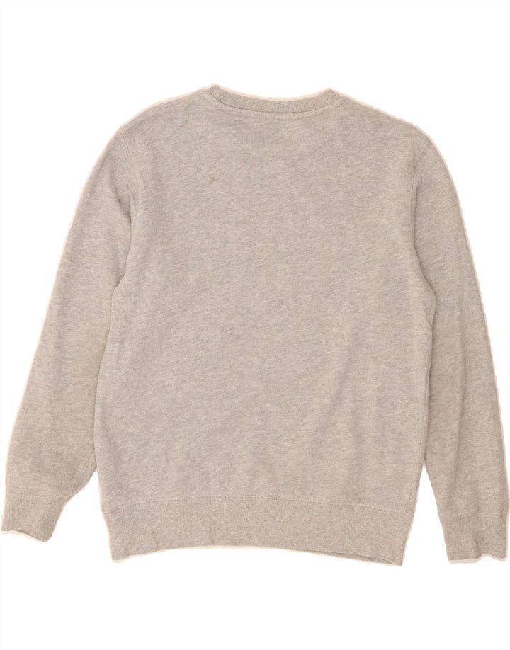 CHAMPION Womens Graphic Sweatshirt Jumper UK 12 Medium Grey Cotton Vintage Champion and Second-Hand Champion from Messina Hembry 