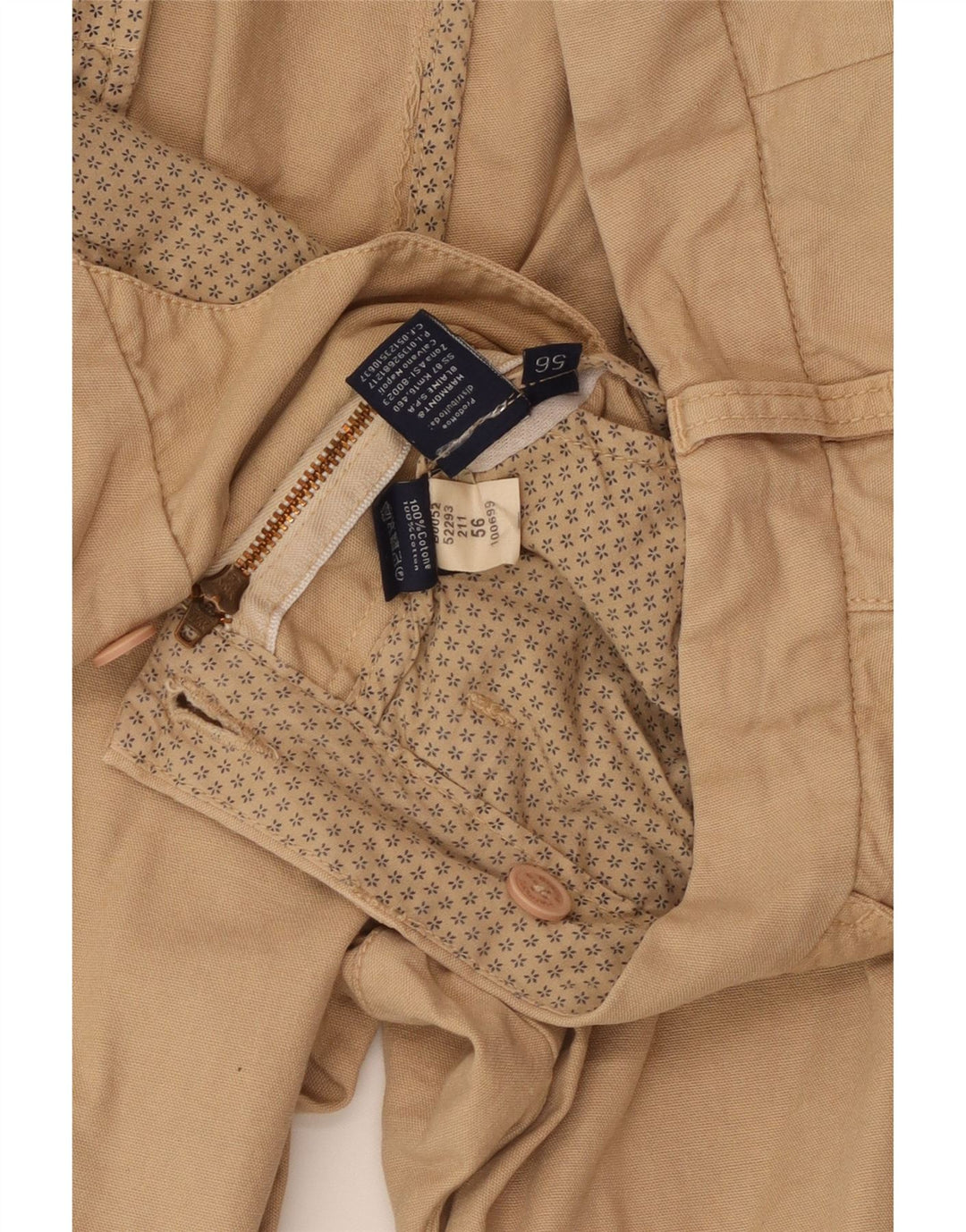 Harmont & Blaine muške kargo kratke hlače IT 56 3XL W40 bež pamuk