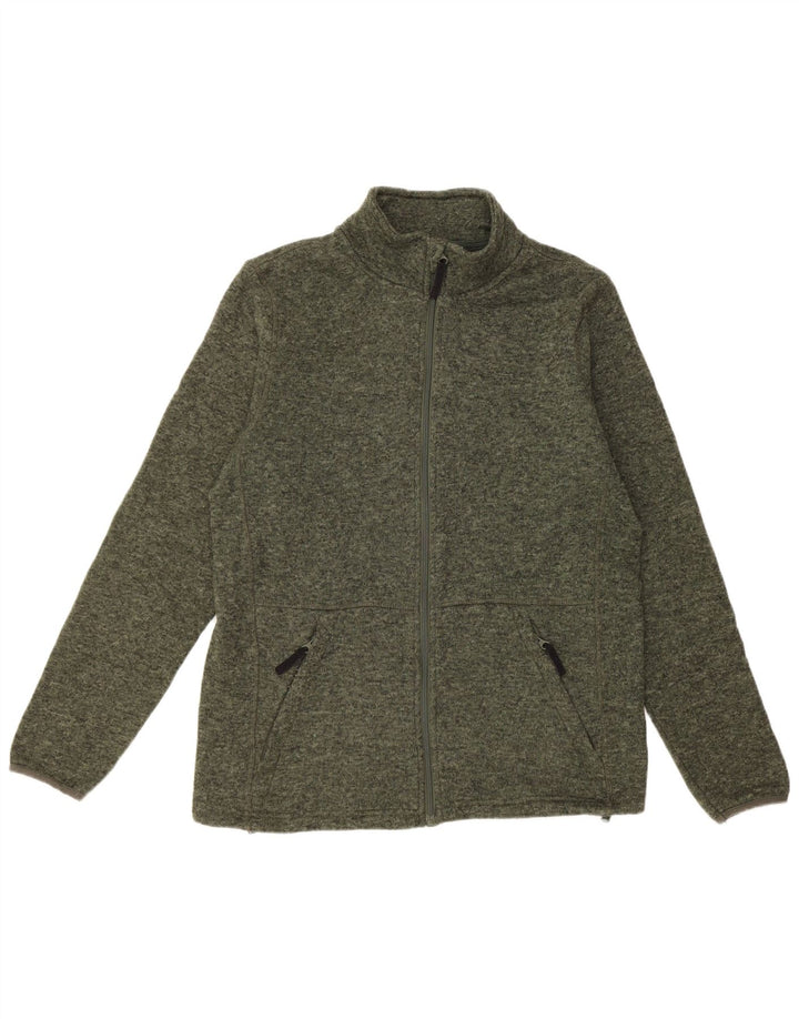 Gornja jakna muške trenirke Mountain Warehouse, veliki kaki pjegavi poliester