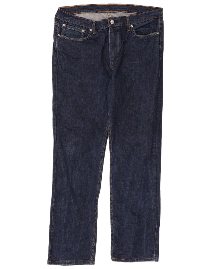Levi's muške 514 ravne traperice W38 L34 tamnoplavi pamuk