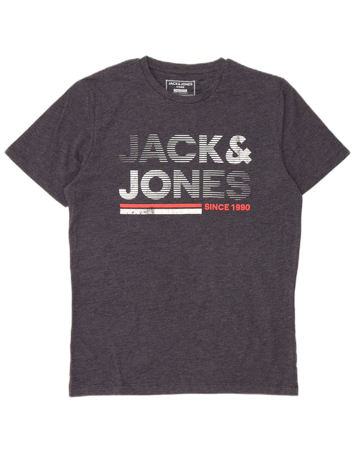 Jack & Jones muška majica kratkih rukava Regular kroja, mali sivi pamuk