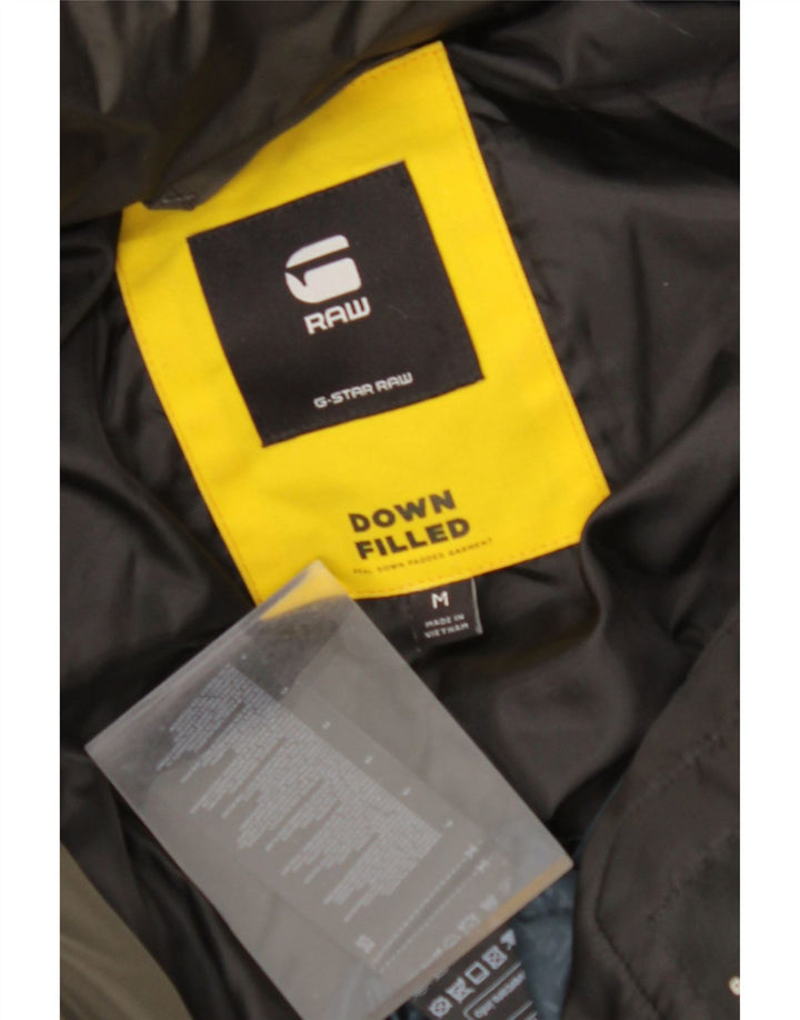 G-STAR ženski podstavljeni kaput s kapuljačom UK 14 Srednji kaki poliester