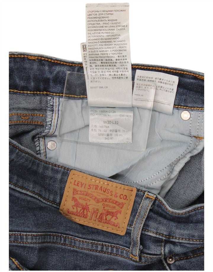 Levi's ženske 712 uske traperice W30 L32 plavi pamuk