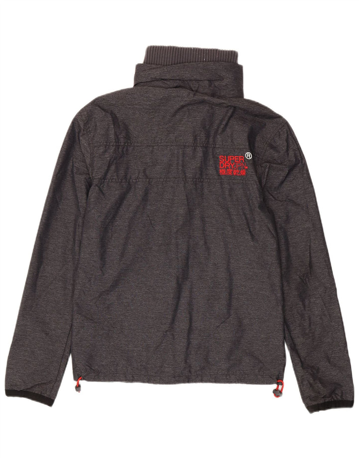 Muška kišna jakna Superdry Graphic UK 36 Mala siva najlonska