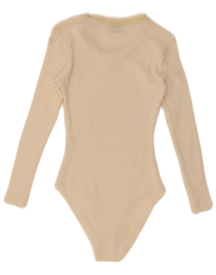 Compagnie Ženski bodi dugih rukava UK 12 Medium Off White