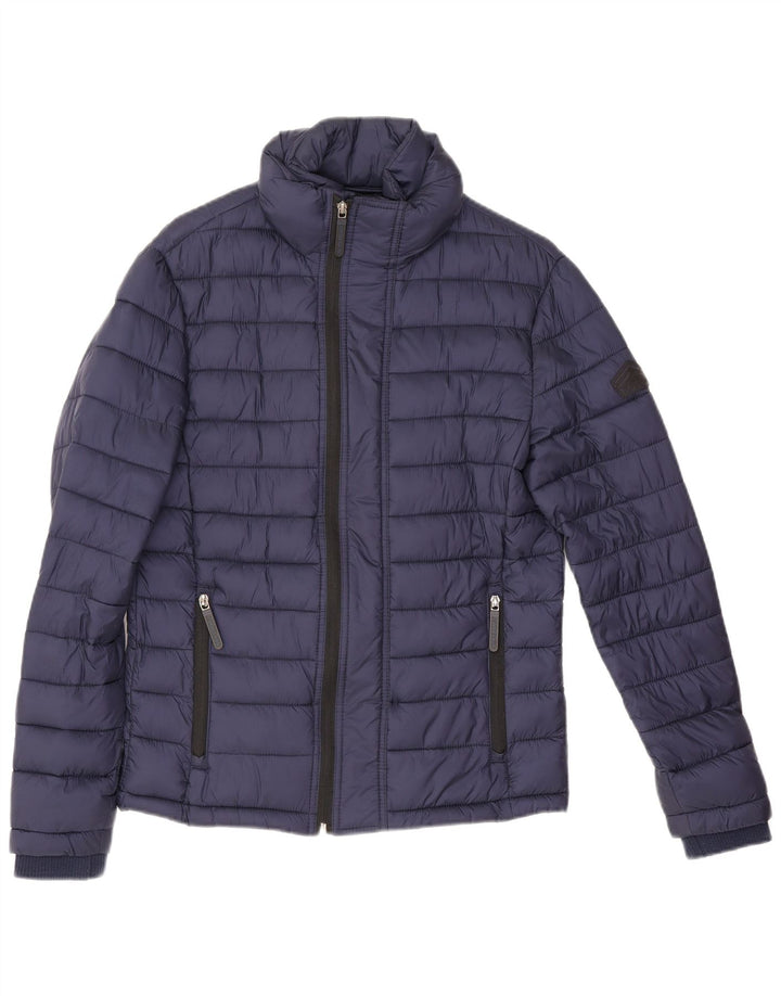Superdry muška podstavljena jakna UK 36 Mala tamnoplava najlonska