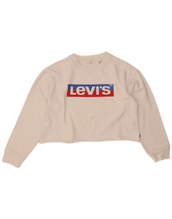 Levi's ženska majica s prekoračenim motivom, UK 10 Small White