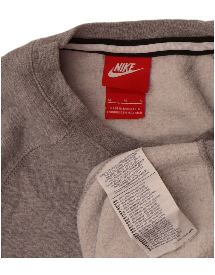 Nike muški džemper s grafičkim motivima, srednje sivi flekasti pamuk