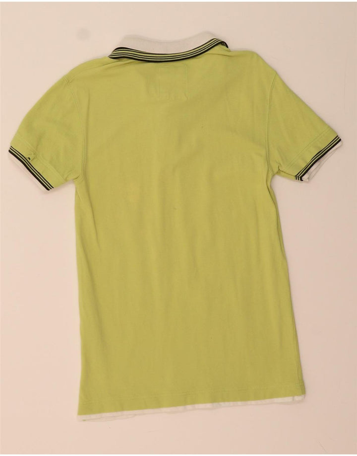 ZARA Mens Polo Shirt Medium Green Cotton