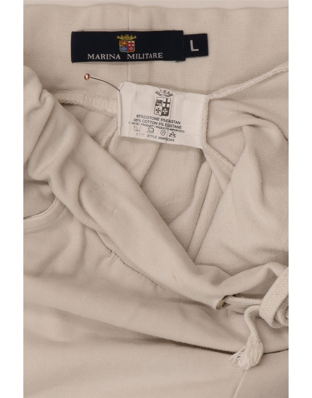 MARINA MILITARE Ženska trenirka Hlače Joggers UK 16 Large White