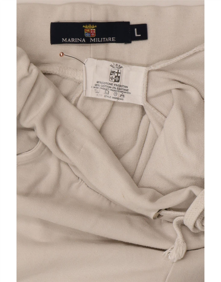 MARINA MILITARE Ženska trenirka Hlače Joggers UK 16 Large White