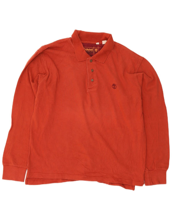 Timberland muška polo majica dugih rukava velika narančasta pamuk