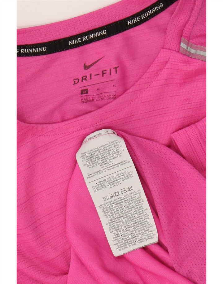 Nike Dri Fit majica kratkih rukava Srednji ružičasti poliester
