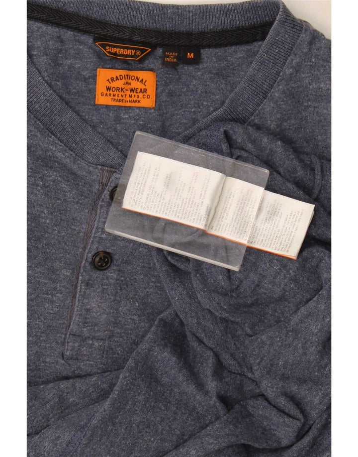 Superdry muška majica kratkih rukava Srednje plavi flekasti pamuk