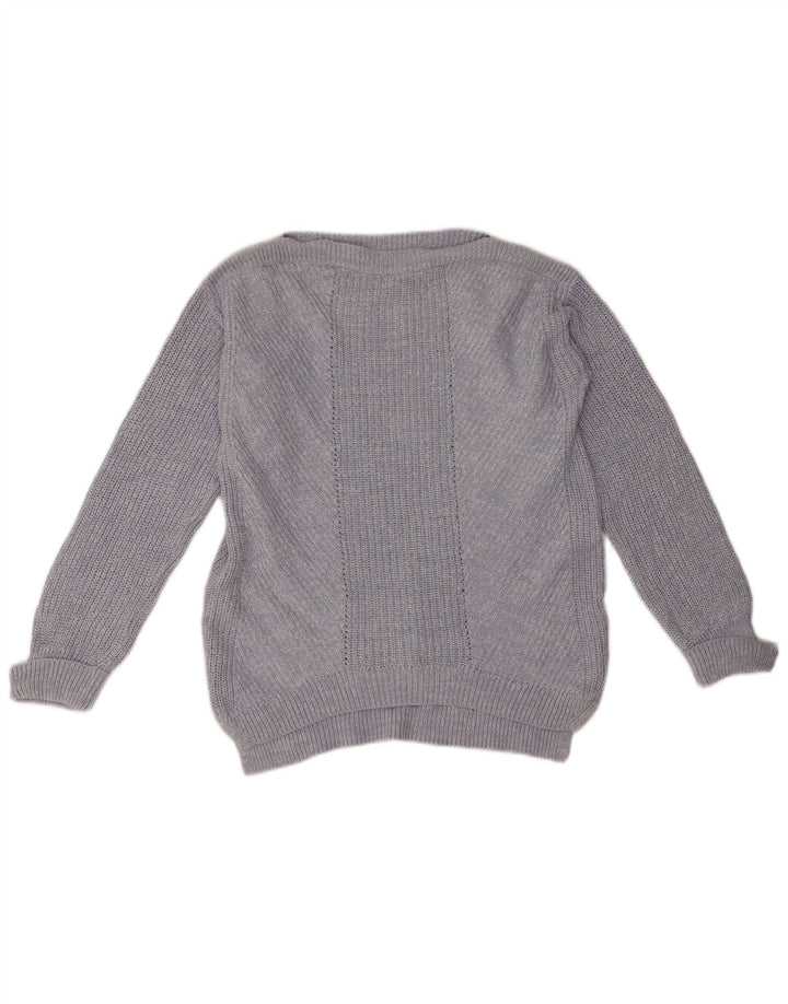 Marks & Spencer ženski pulover s velikim izrezom UK 10 Small Blue