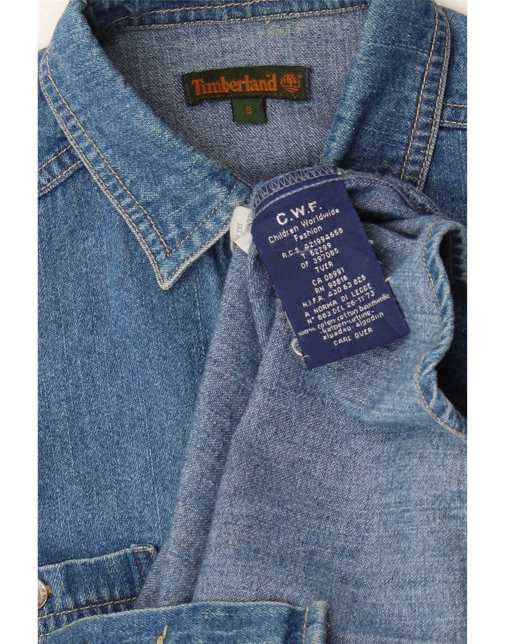 Timberland traper košulja za dječake 7-8 godina, plavi pamuk