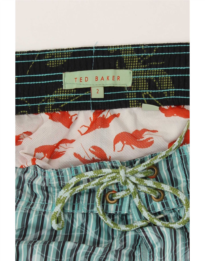 Ted Baker muške kratke hlače za plivanje veličine 2 male plave pruge od poliestera