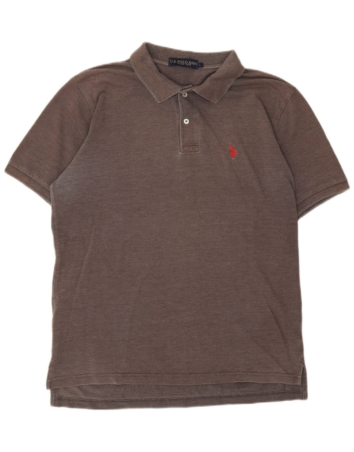 U.S. POLO ASSN. Mens Polo Shirt Large Brown