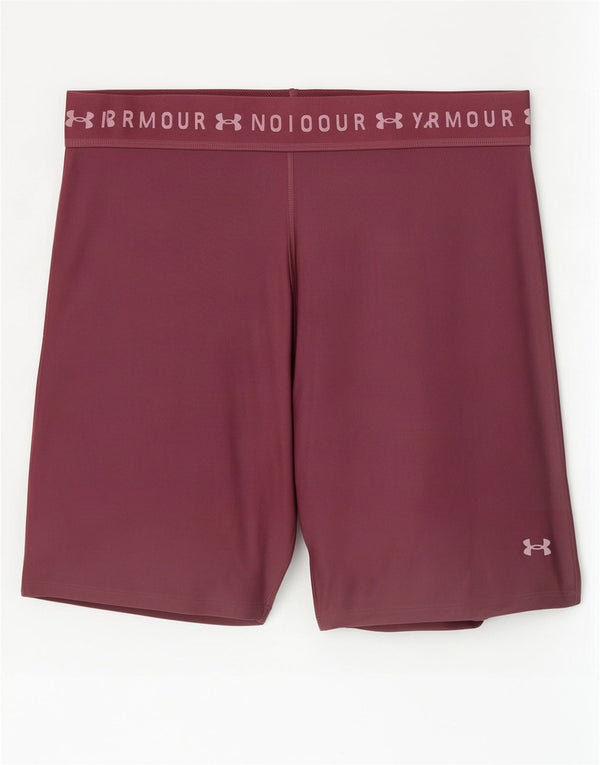 Under Armour ženske kratke sportske hlače s grafičkim motivima UK 20 2XL tamnocrveni poliester