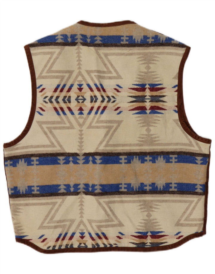 MULTIBLU Muški prsluk UK 40 Large Beige Fair Isle