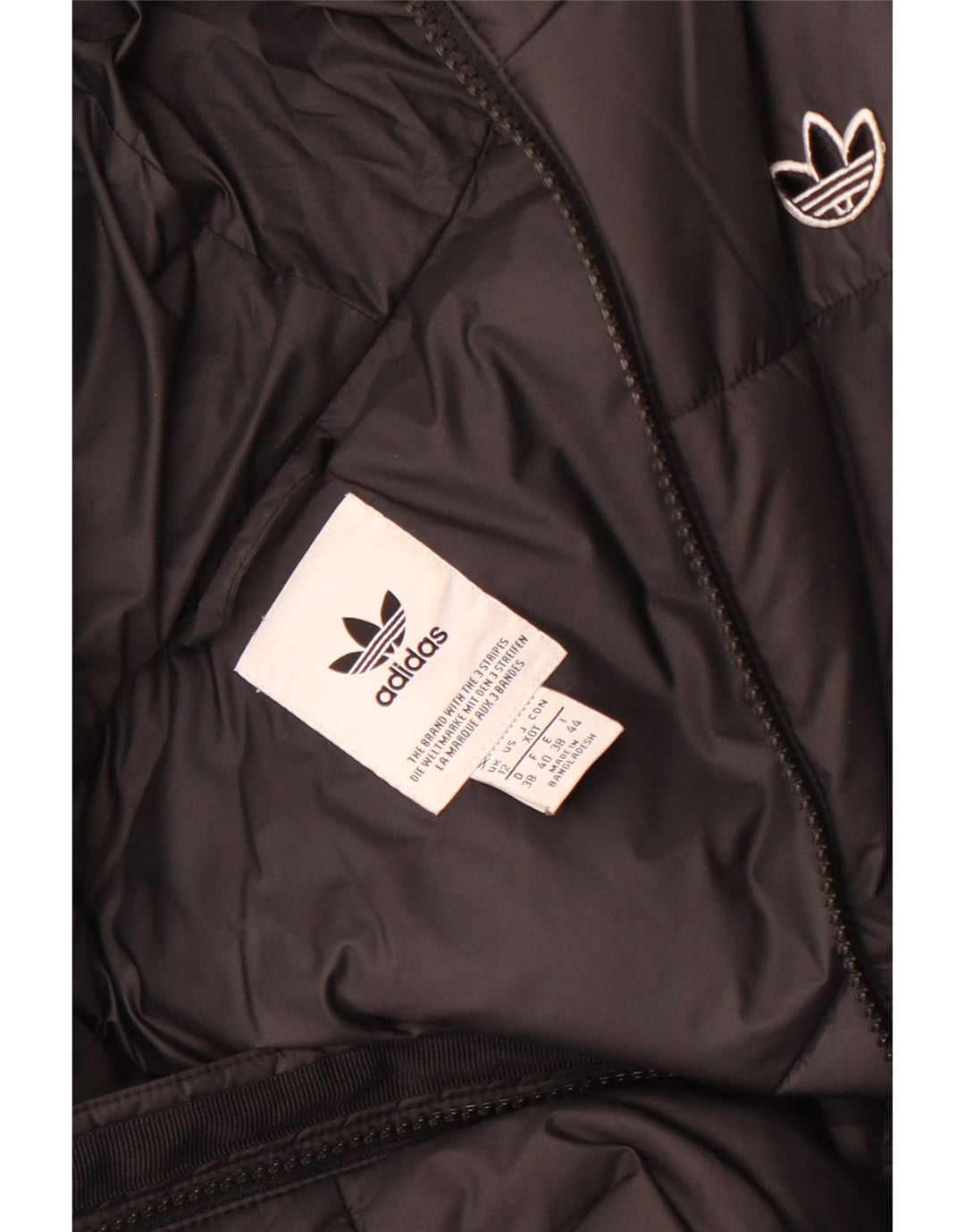 Adidas ženska podstavljena jakna s kapuljačom UK 12 srednji crni poliester