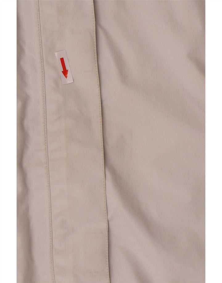Ženska kišna jakna s kapuljačom Helly Hansen UK 14 srednje bijele boje