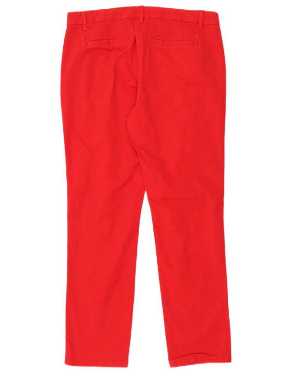 Tommy Hilfiger Ženske ravne chino hlače US 10 Large W32 L30 Crvene