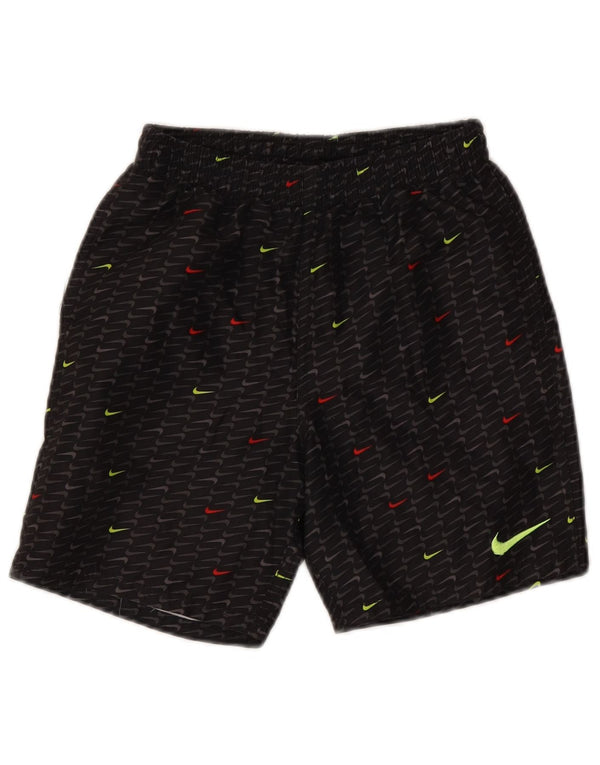 Nike Boys Dri Fit Graphic Sport Shorts 12-13 Years Large Crni Poliester