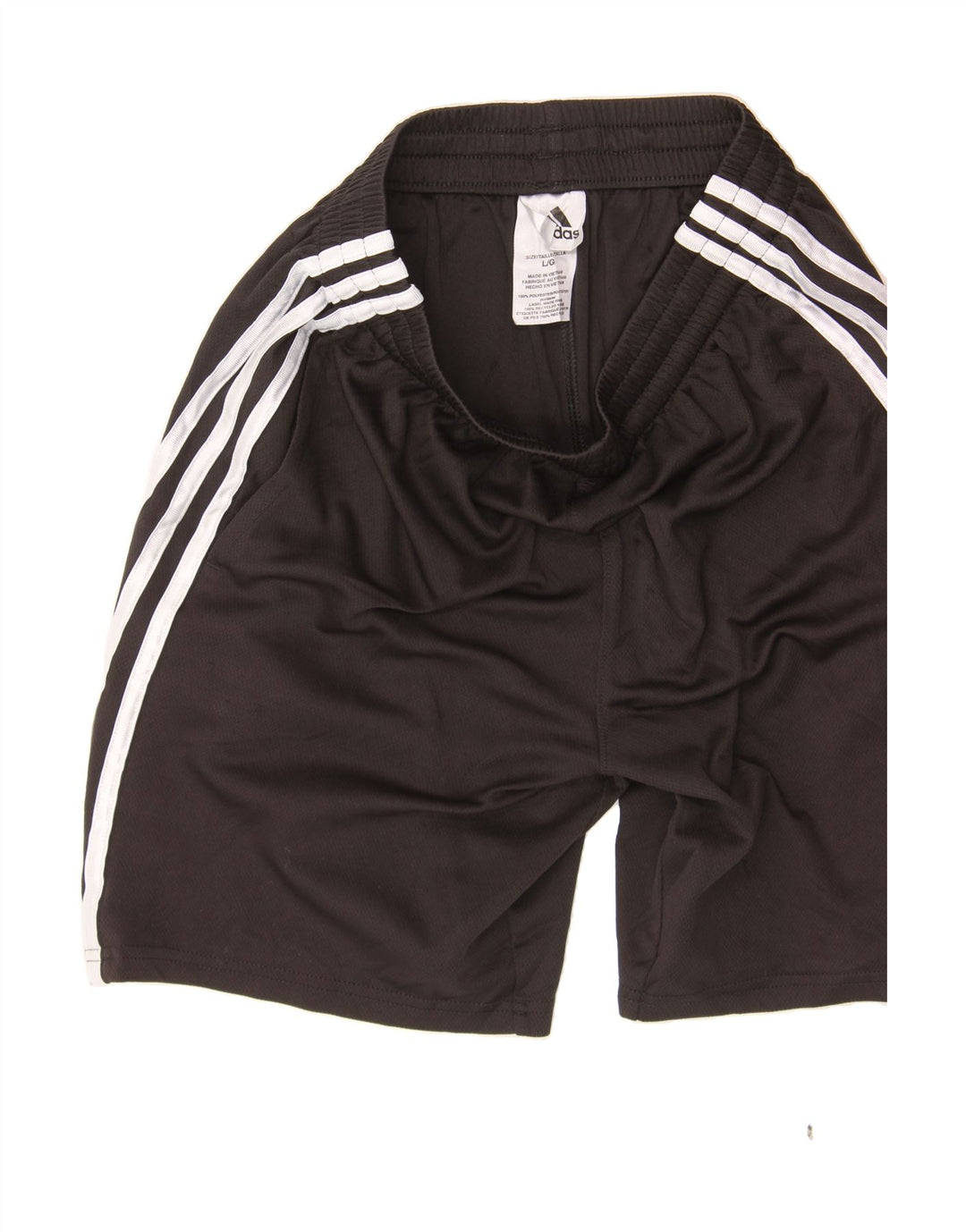 ADIDAS Boys Sport Shorts 13-14 Years Large Black Polyester Vintage Adidas and Second-Hand Adidas from Messina Hembry 
