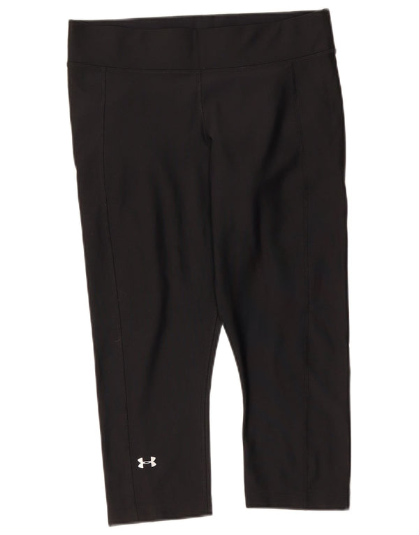 Under Armour ženske Heat Gear Capri tajice UK 14 velike crne