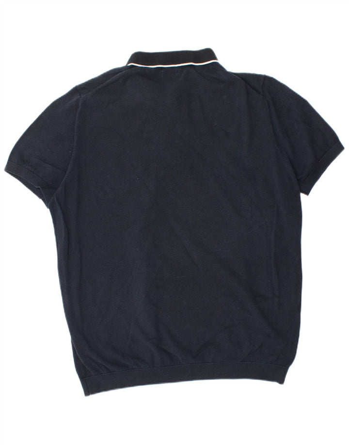 Massimo Dutti muška polo majica 2XL tamnoplavi pamuk