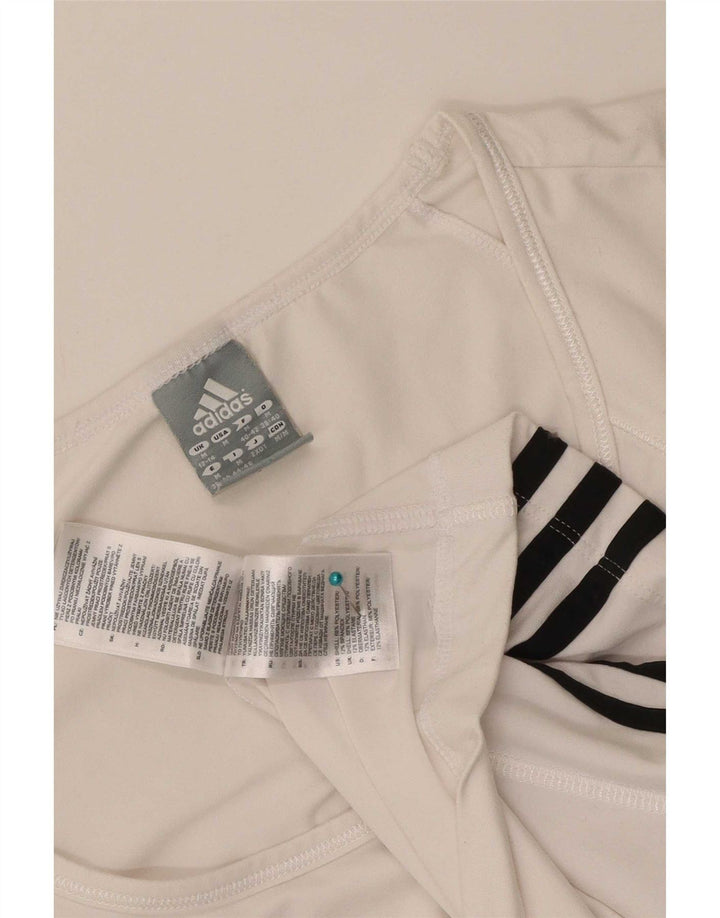 Adidas ženska majica kratkih rukava UK 12/14 srednje bijele boje poliester