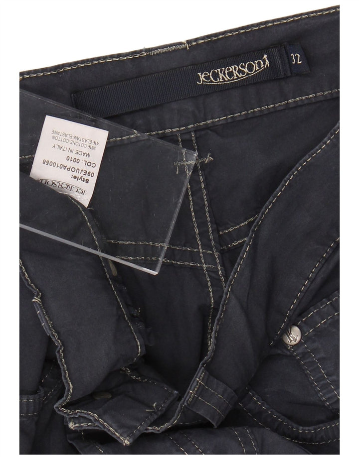 JECKERSON Muške ravne ležerne hlače W32 L28 tamnoplavi pamuk