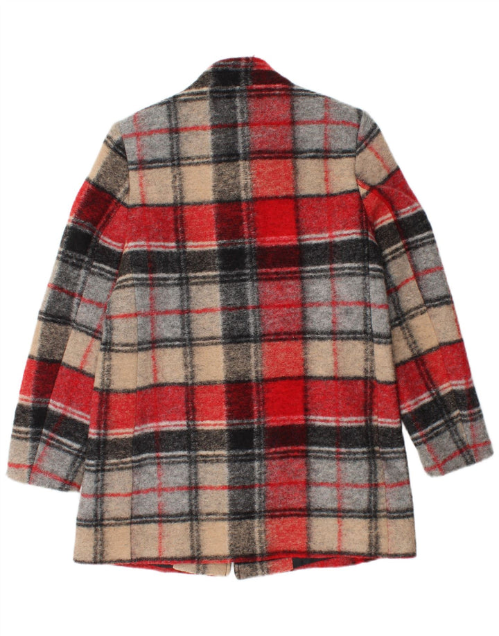 Eugen Klein Ženski kaput UK 10 Mala šarena karirana vuna