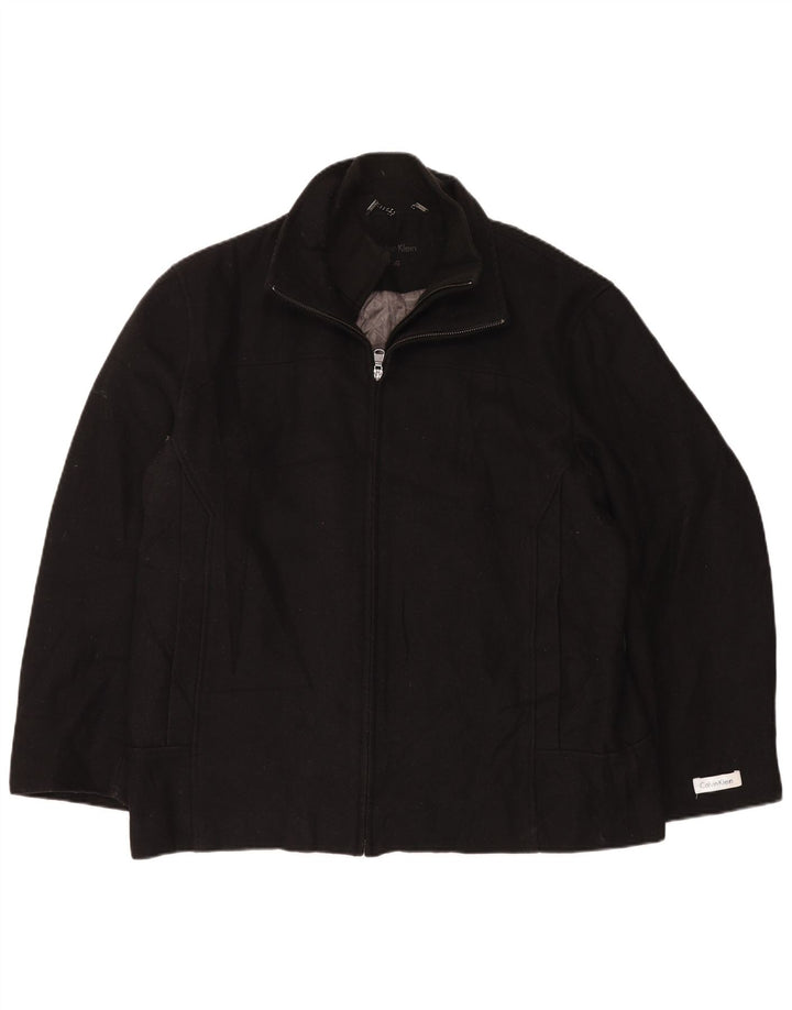 Calvin Klein muška bomber jakna UK 40 velika crna vunena