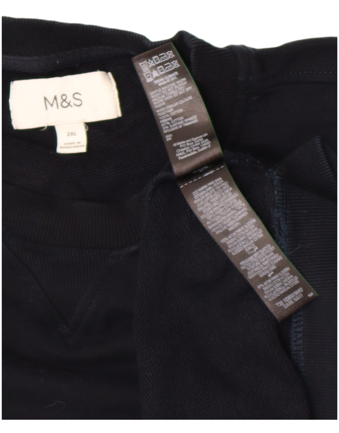Marks & Spencer muški džemper 2XL tamnoplavi pamuk