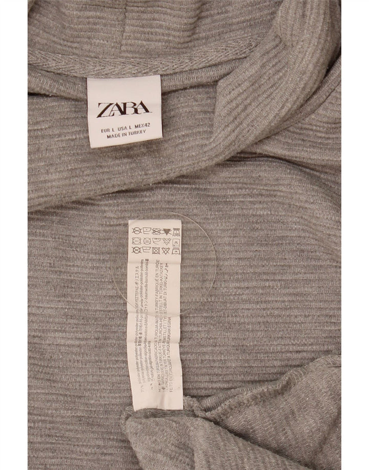 Zara muški pulover s rol izrezom, veliki sivi poliester