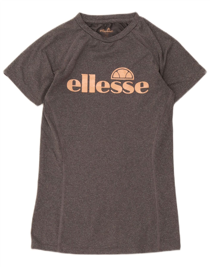 Ellesse gornji dio ženske majice s grafičkim motivima UK 10 mali sivi poliester